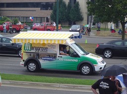 Marygrove Awnings' Ford Transit Connect at Woodward Dream Cruise