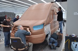 MK8 Ford UK design team modelling the all-new Ford Transit in the Dunton Technical Centre Design Studio 2 copy